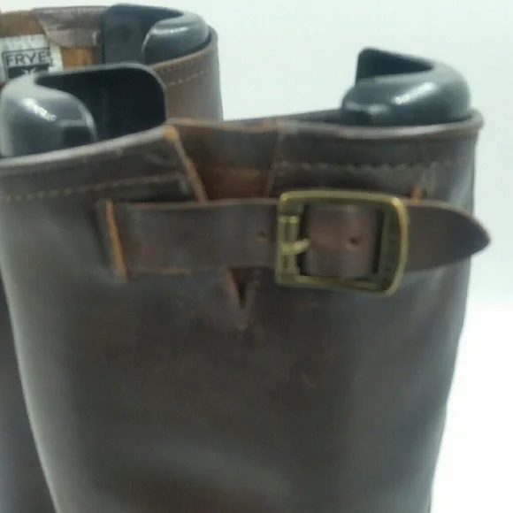 FRYE l Veronica Slouch Dark Brown Boots - Picture 2 of 8